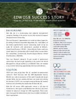 Edwosb Success Story From Registration to Award in Under Four Months