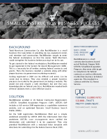 Small Construction Business Success