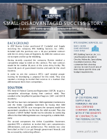 Small-Disadvantaged Success Story