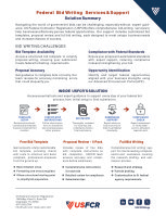 Federal Bid Writing Services & Support